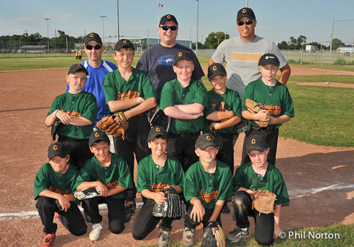Prince Edward County Minor Baseball Mosquito Division Grinders Team 2011