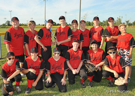 Prince Edward County Minor Baseball League Bantem 2011