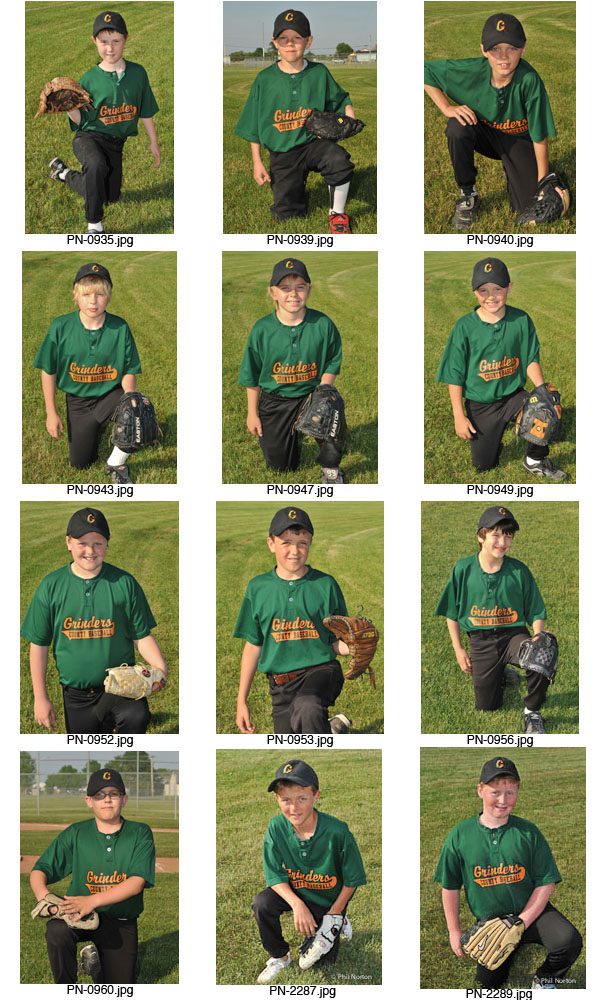 Prince Edward County Minor Baseball Mosquito Division Grinders Team 2011