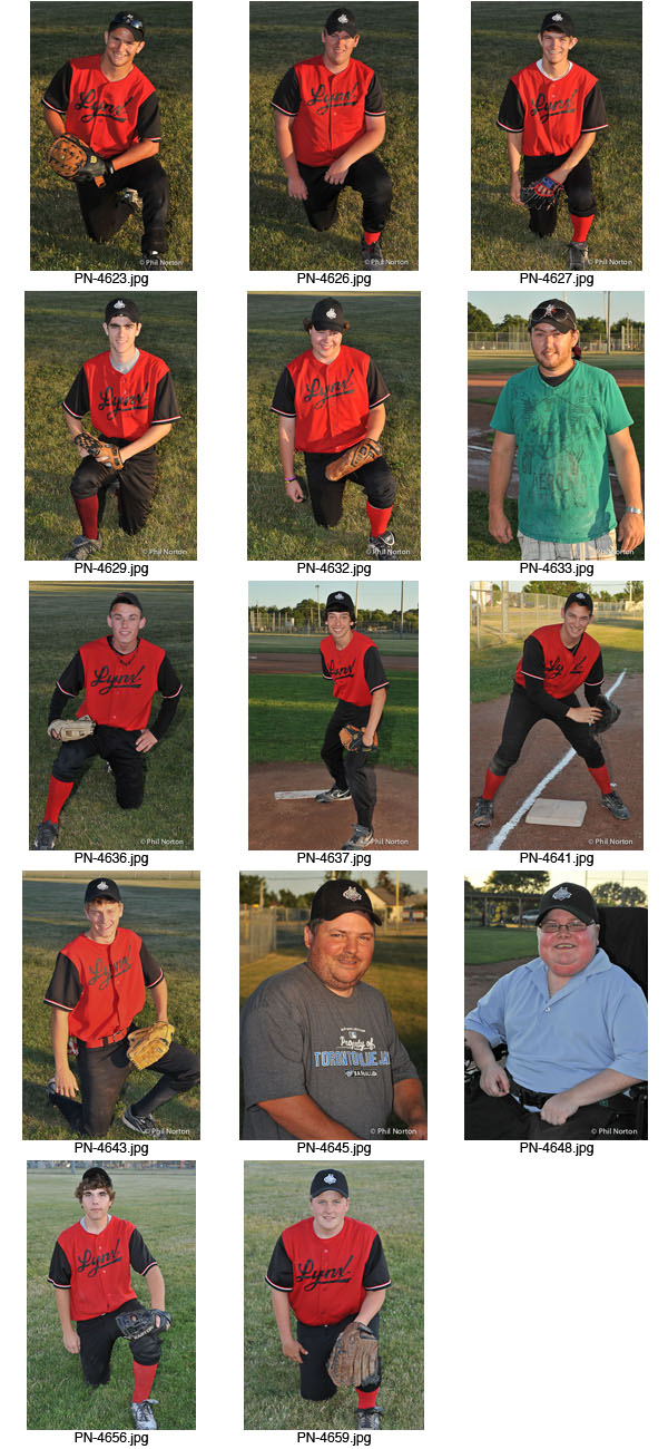 Prince Edward County Minor Baseball League 2011