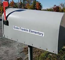 school mailbox