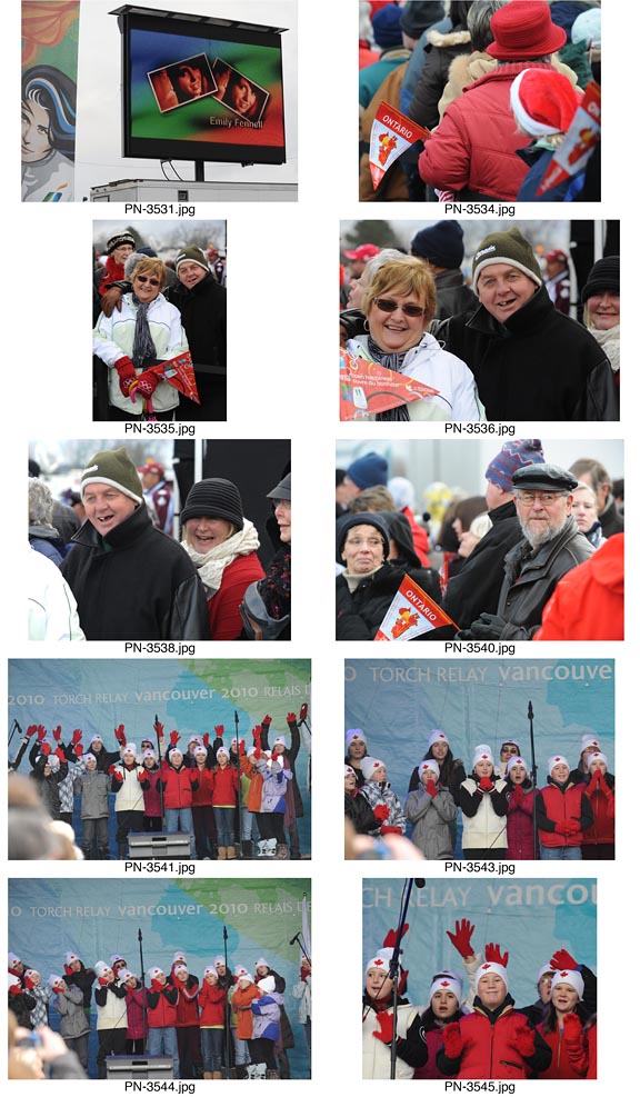 Olympic Torch Relay event in Picton, Ontario.